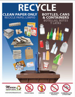 MSS 8.5 X 11 Split Cart Recycling Poster