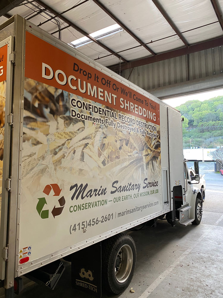 Mobile Document Shredding Truck Side
