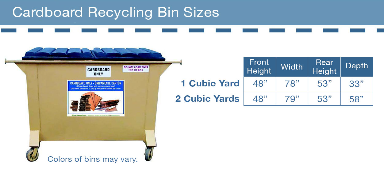Cardboard Recycling Bin Sizes