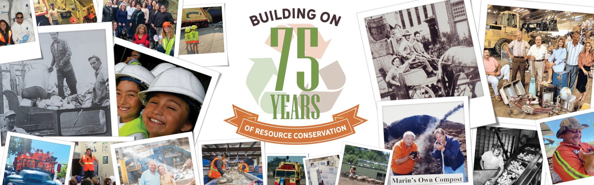 Image: 75th Anniversary with collage of historical photos