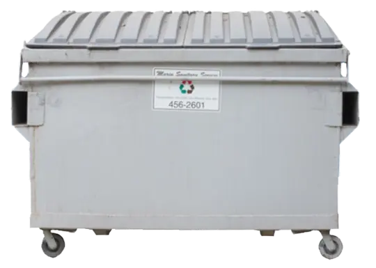 A gray Marin Sanitary Garbage Bin