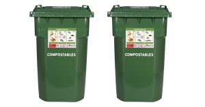 Two MSS Green Tipper Carts for Compostables