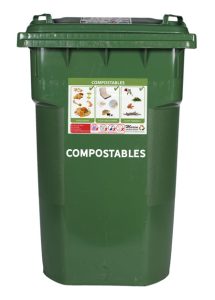 Two MSS Green Tipper Carts for Compostables