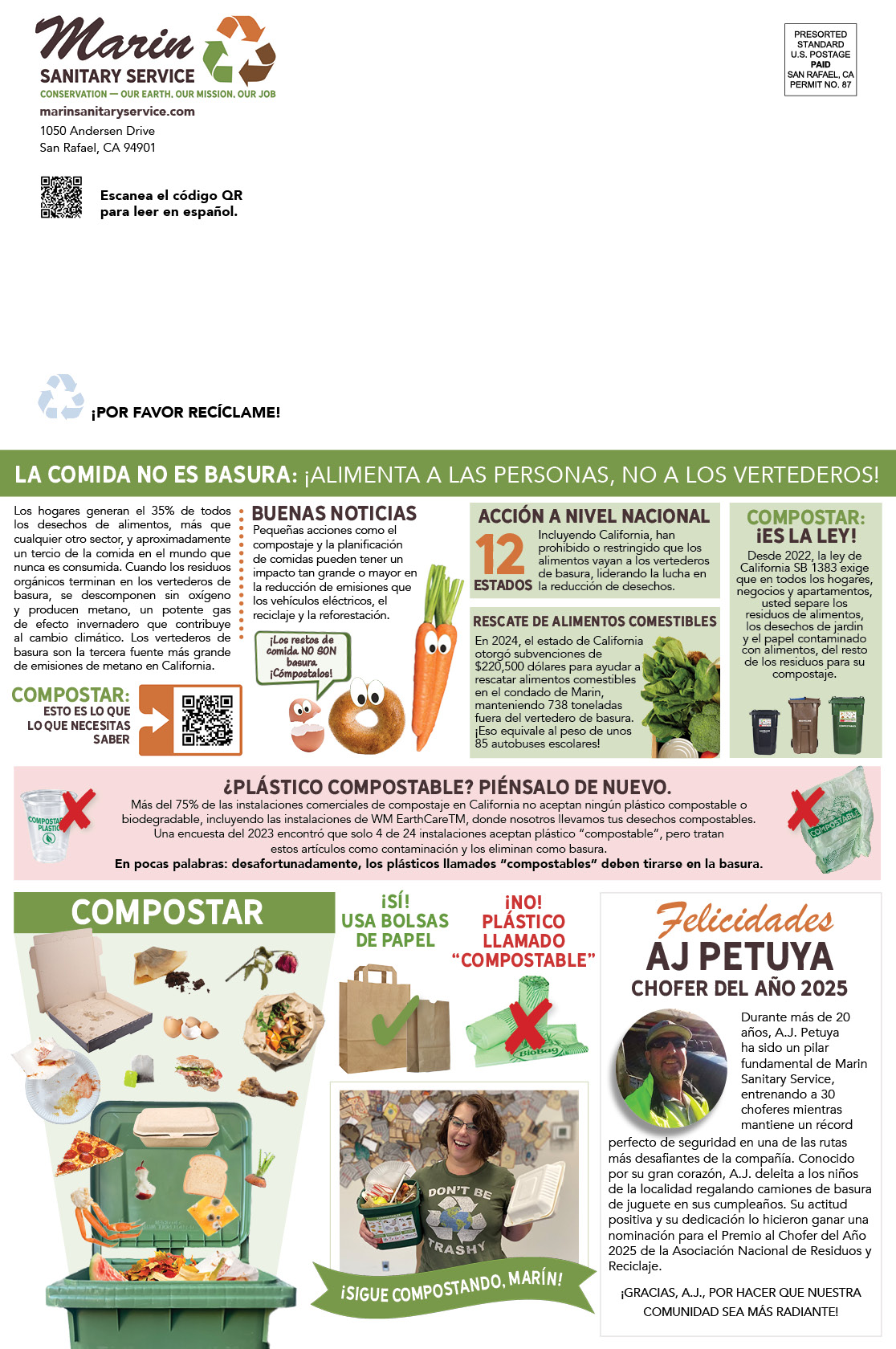 Marin Sanitary Boletin informativo de primavera de 2025 page 2