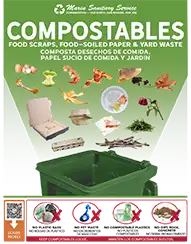 Thumbnail of a 8.5X11 Compostables recycling poster