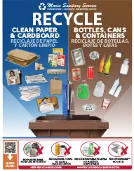 Thumbnail of a 8.5X11 Split Cart recycling poster