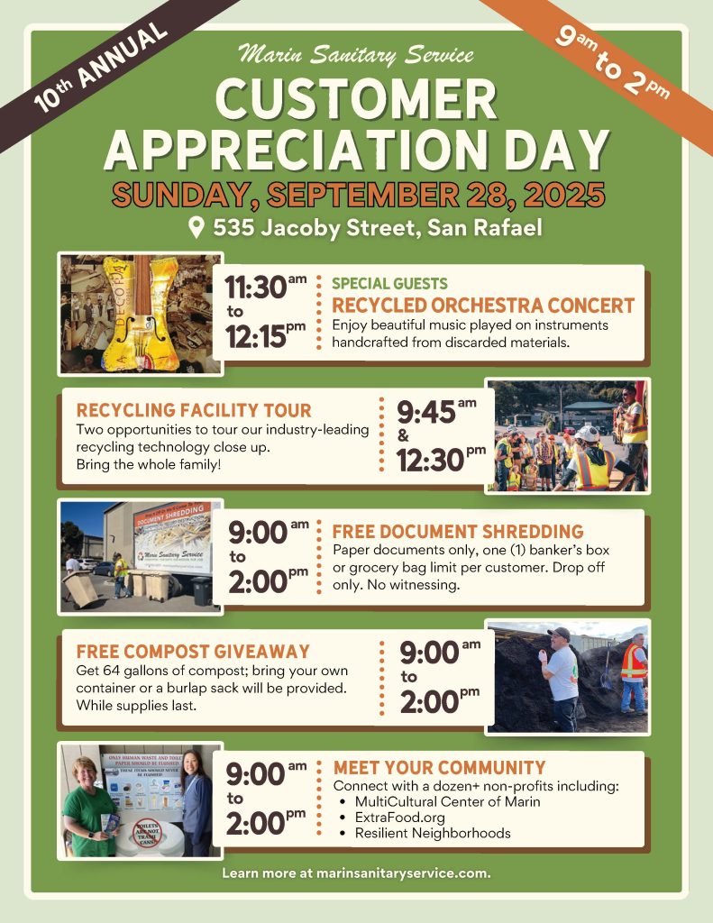 Flyer listing event dates for the MSS Customer Appreciation Day 2025