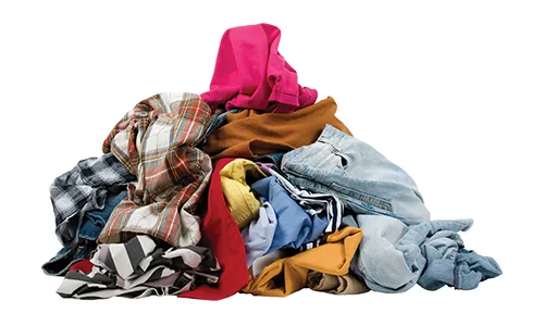 A pile of clothes/textiles