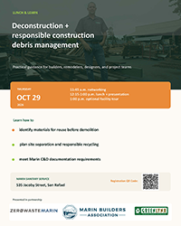 Thumbnail of the Deconstruction + Responsible Construction Debris Management flyer