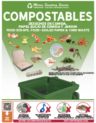 Spanish Compostables Recycling Poster Thumbnail