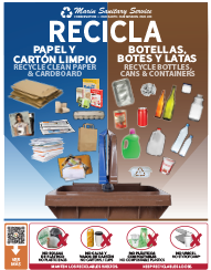 Spanish First Split Cart Recycling Poster Thumbnail